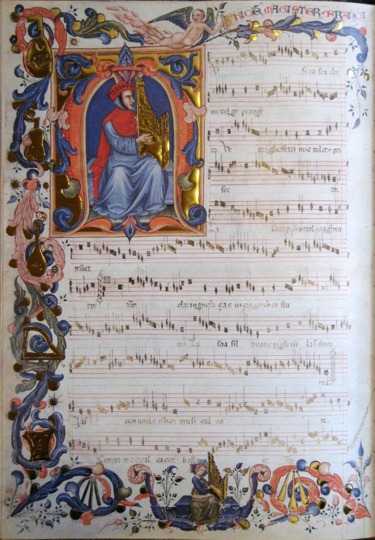 Squarcialupi Codex (Francesco Landini page)